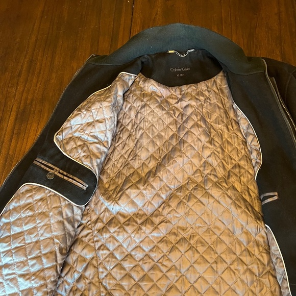 Calvin Klein Men's Wool Blend Coat, Double Zip, Quilted Lined, Size XL - Picture 5 of 16